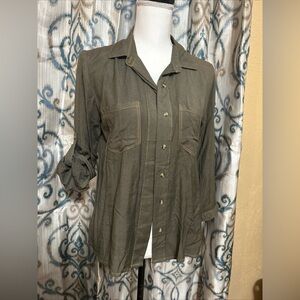 Song Of Style Women's Long Sleeve Button Down Collar Blouse Size M